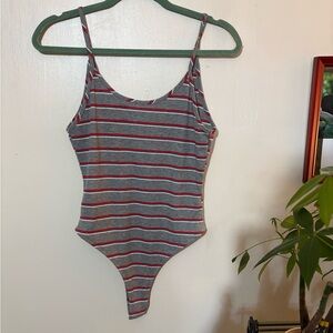 Lucy Love Scoop Neck/Back Body Suit (NWOT) sz L